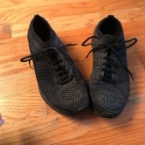 All Black Nike Flyknit Racers